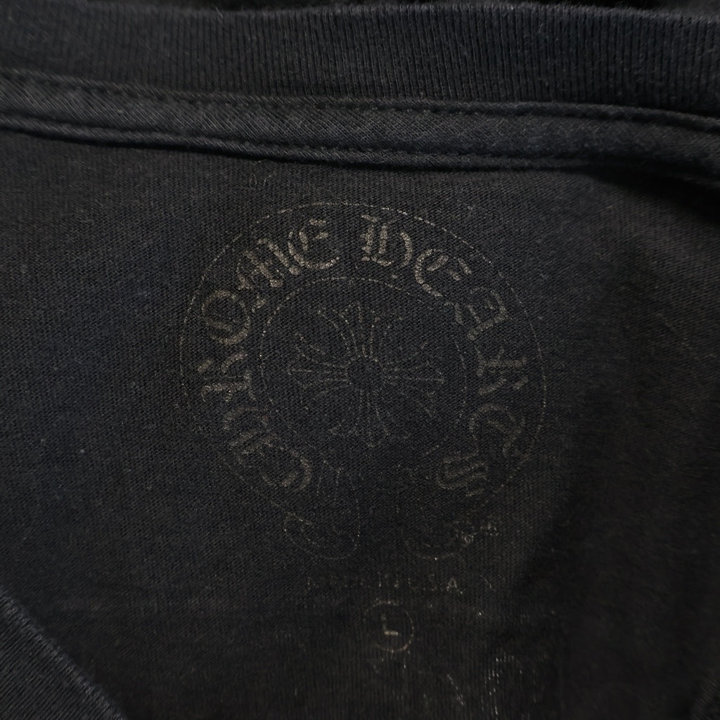 CHROME HEARTS(クロムハーツ) SCROLL LOGO L/S TEE スクロールロゴ ロングスリーブ長袖カットソー ブラック