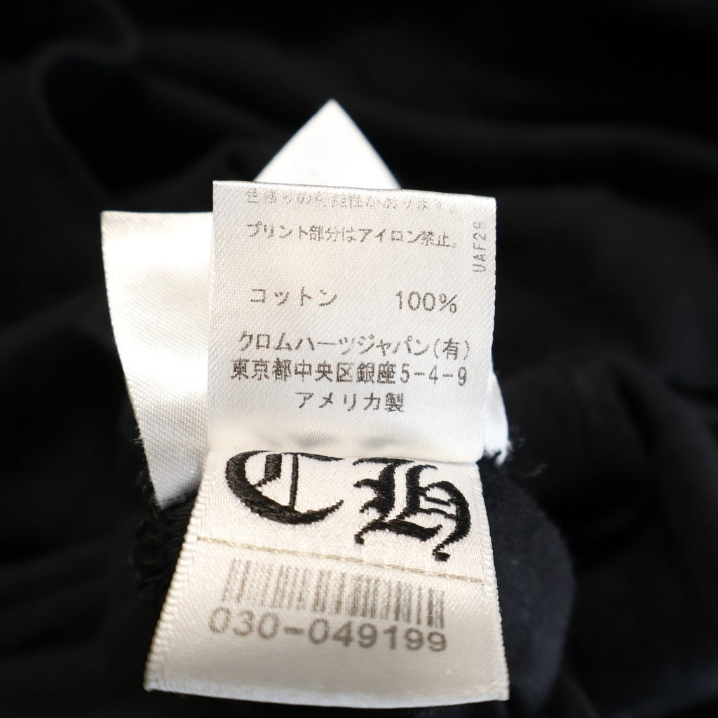 CHROME HEARTS(クロムハーツ) SCROLL LOGO L/S TEE スクロールロゴ ロングスリーブ長袖カットソー ブラック