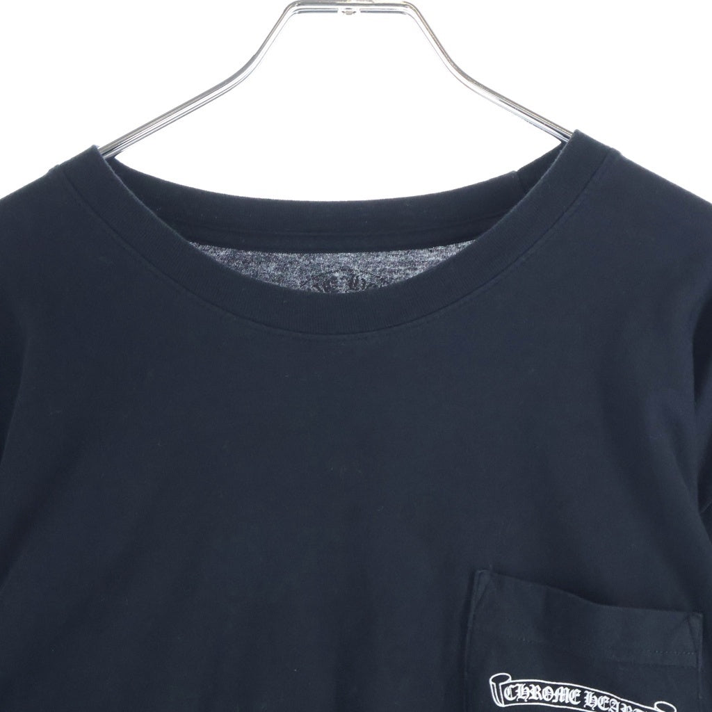 CHROME HEARTS(クロムハーツ) MLTCOL CEM CRS LS マルチセメタリークロスプリント長袖カットソー ブラック