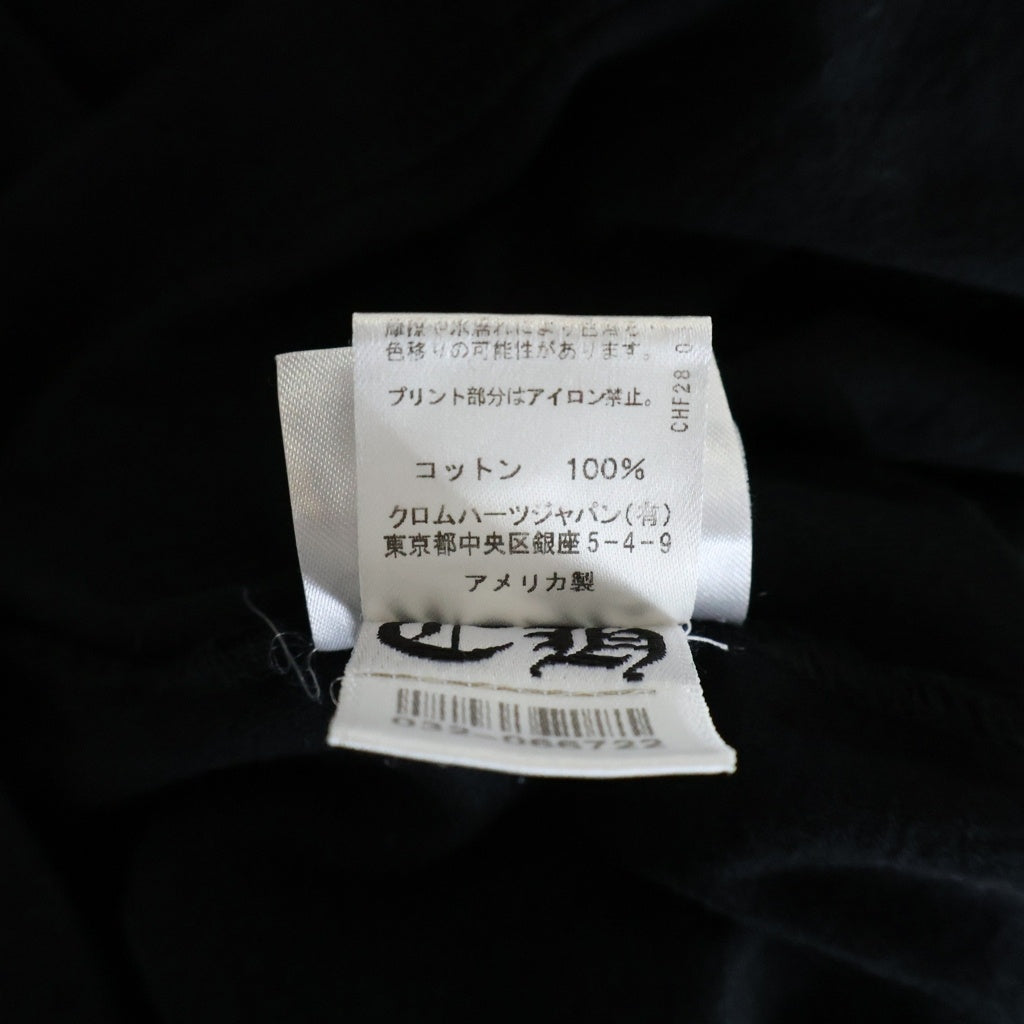 CHROME HEARTS(クロムハーツ) MLTCOL CEM CRS LS マルチセメタリークロスプリント長袖カットソー ブラック