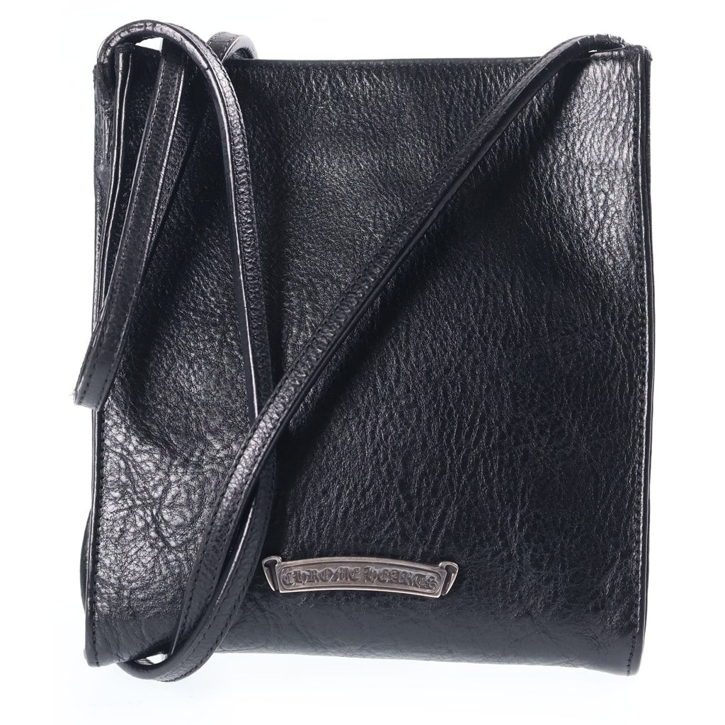 CHROME HEARTS(クロムハーツ) SQ PKT 3CEME CRS スクエアポケット 3クロスパッチスエードショルダーバッグ レディース