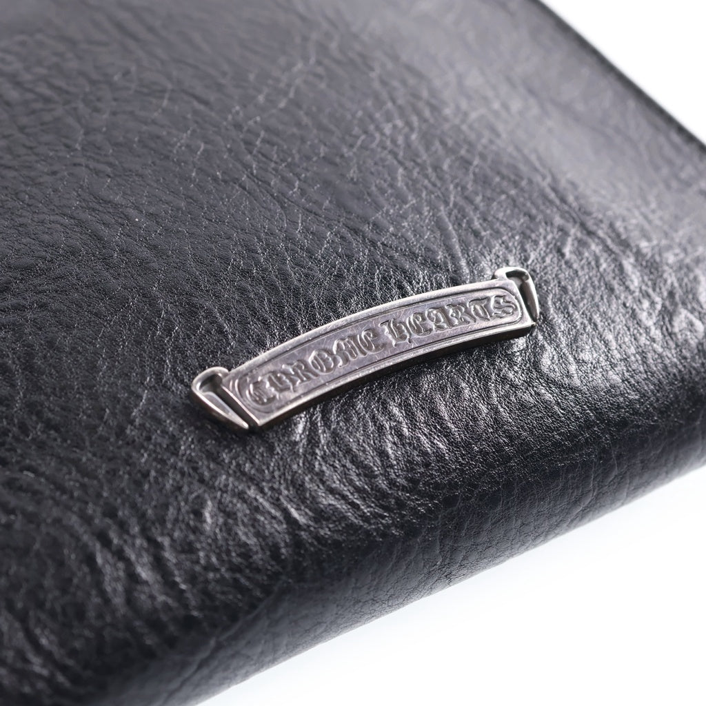 CHROME HEARTS(クロムハーツ) SQ PKT 3CEME CRS スクエアポケット 3クロスパッチスエードショルダーバッグ レディース