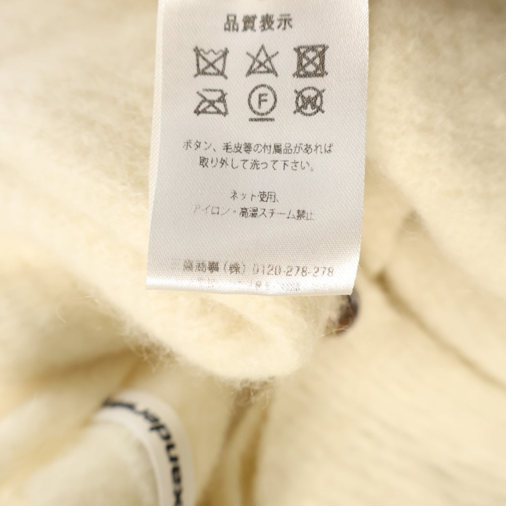 ALEXANDER WANG(アレキサンダーワン) Twinset Hybrid Halter Cardigan ツインセット アルパカ ショートスリーブニット ホワイト 4KC3221022