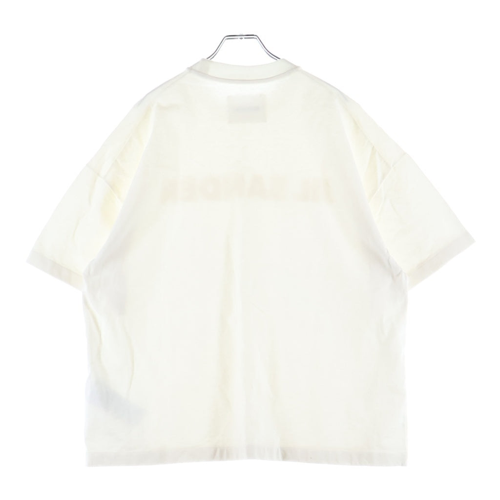 JIL SANDER(ジルサンダー) T-SHIRT CN SS STIFF LIGHTWEIGHT COTTON JERSEY オーバーサイズフィット クルーネックTシャツ ホワイト