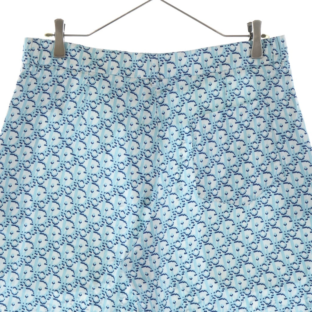 DIOR(ディオール) 20SS OBLIQUE PIXEL BERMUDA SHORTS オブリーク ピクセル バミューダ ショーツ ハーフパンツ スカイブルー 013C121A4751