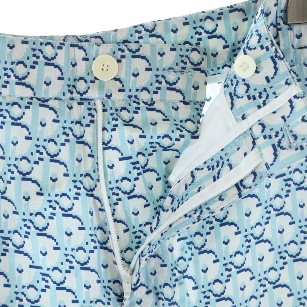 DIOR(ディオール) 20SS OBLIQUE PIXEL BERMUDA SHORTS オブリーク ピクセル バミューダ ショーツ ハーフパンツ スカイブルー 013C121A4751