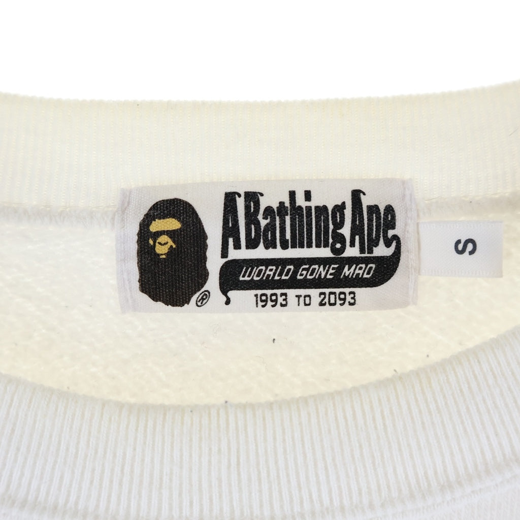 A BATHING APE(アベイシングエイプ) YEAR OF THE DRAGON イヤーオブザドラゴン 辰年記念 クルーネックスウェット ホワイト 001SWK201004F