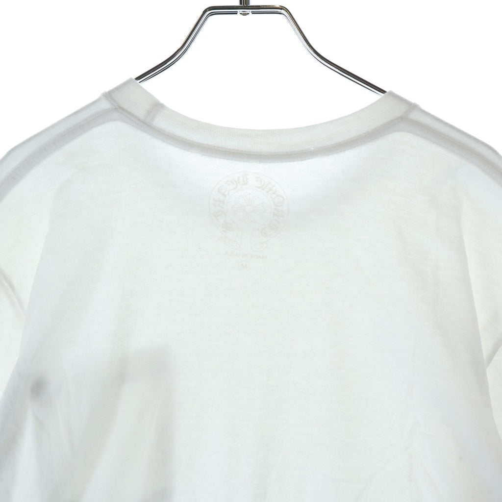 CHROME HEARTS(クロムハーツ) 25SS Neck Logo Neon Blue ネックロゴ クルーネックTシャツ ホワイト