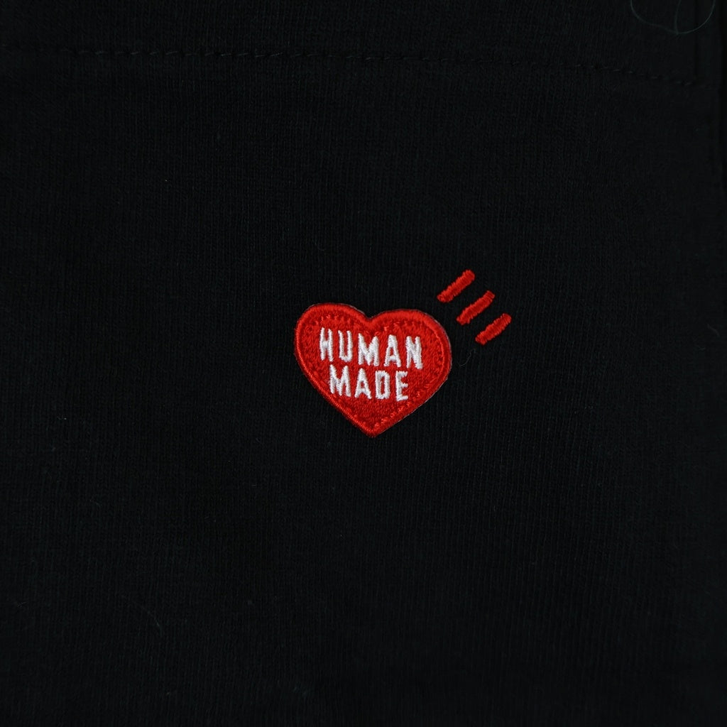 HUMAN MADE(ヒューマンメイド) HEART POCKET T-SHIRT ハートポケットTシャツ 半袖カットソー ブラック HM30CS048