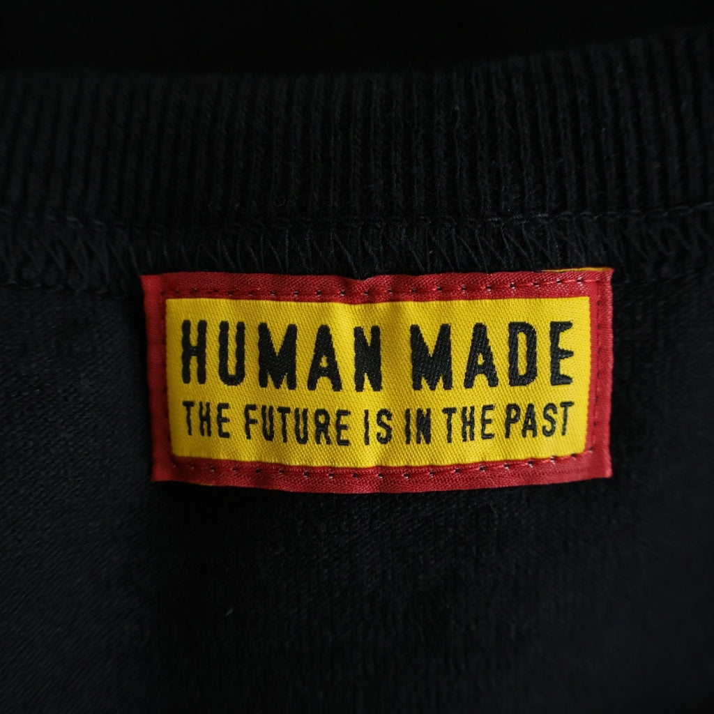 HUMAN MADE(ヒューマンメイド) HEART POCKET T-SHIRT ハートポケットTシャツ 半袖カットソー ブラック HM30CS048