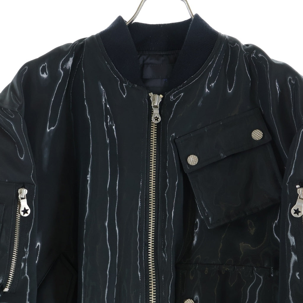 PHENOMENON(フェノメノン) BDU BOMBER JKT バックジップ ボンバージャケット ブラック ILLJK23F-005