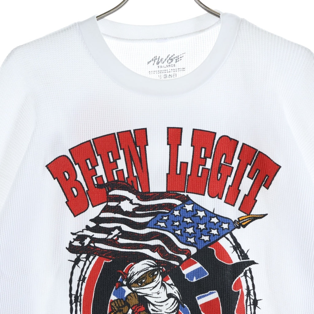 AWGE(エーダブリュージーイー) ×Complexcon 21SS Been Legit Thermal L/S Tee サーマル ロングスリーブカットソー ホワイト