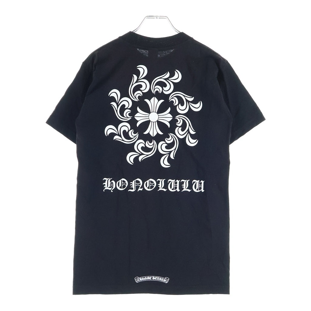 CHROME HEARTS(クロムハーツ) ホノルル限定 ホースシュープリント半袖Tシャツカットソー ブラック