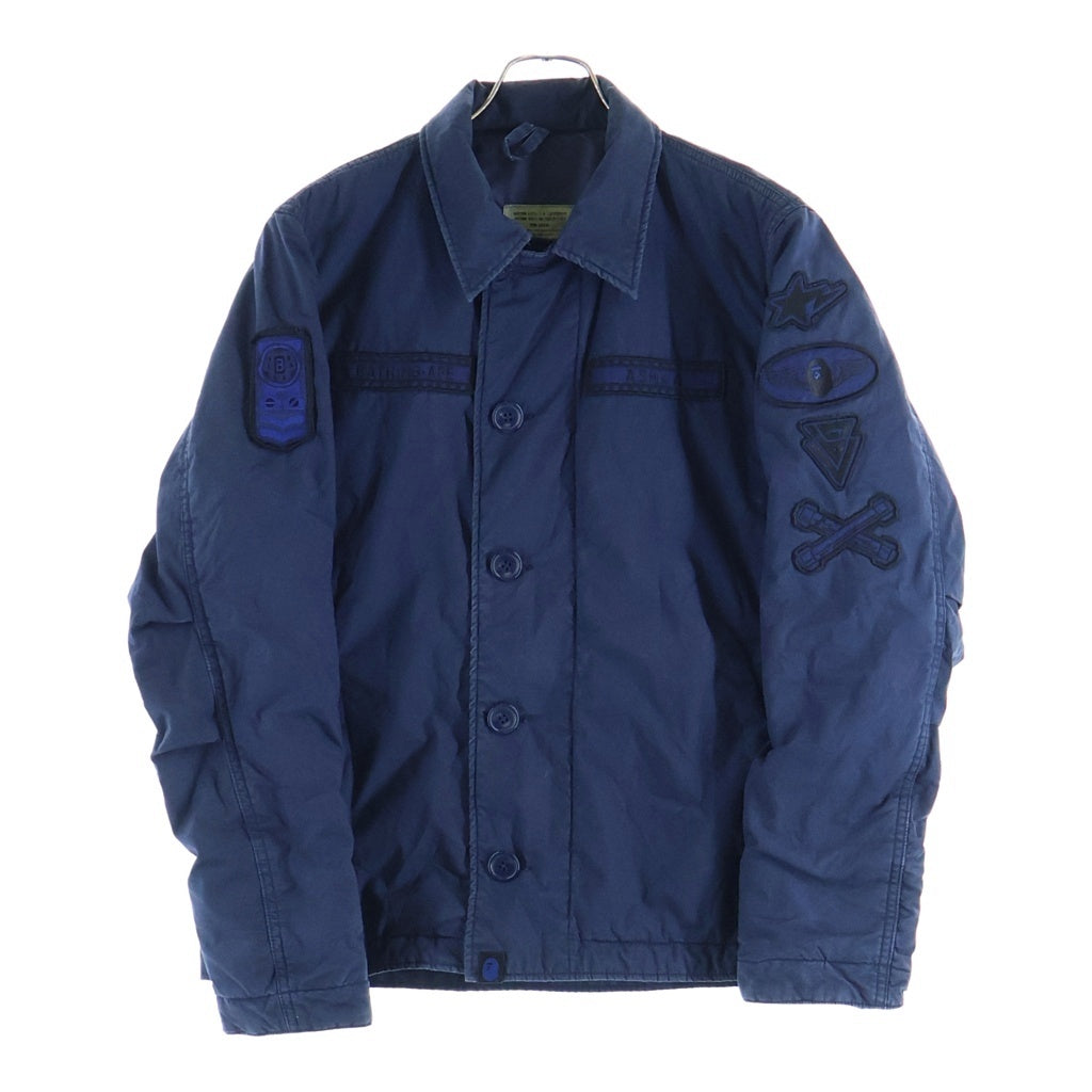 A BATHING APE(アベイシングエイプ) US NAVY UTILITY ユーティリティ ジャケット ネイビー 001HJ9801008