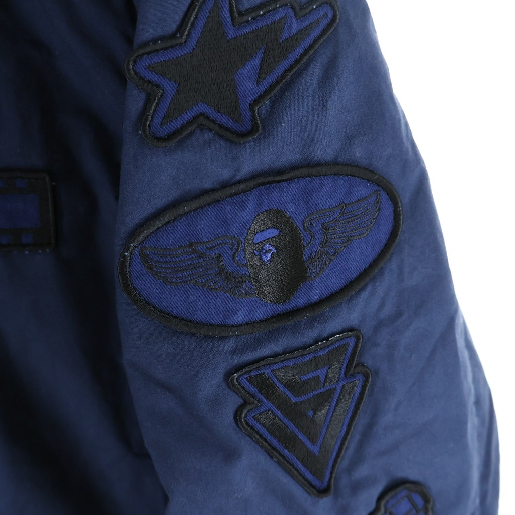 A BATHING APE(アベイシングエイプ) US NAVY UTILITY ユーティリティ ジャケット ネイビー 001HJ9801008