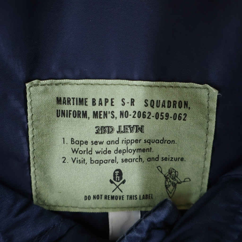A BATHING APE(アベイシングエイプ) US NAVY UTILITY ユーティリティ ジャケット ネイビー 001HJ9801008