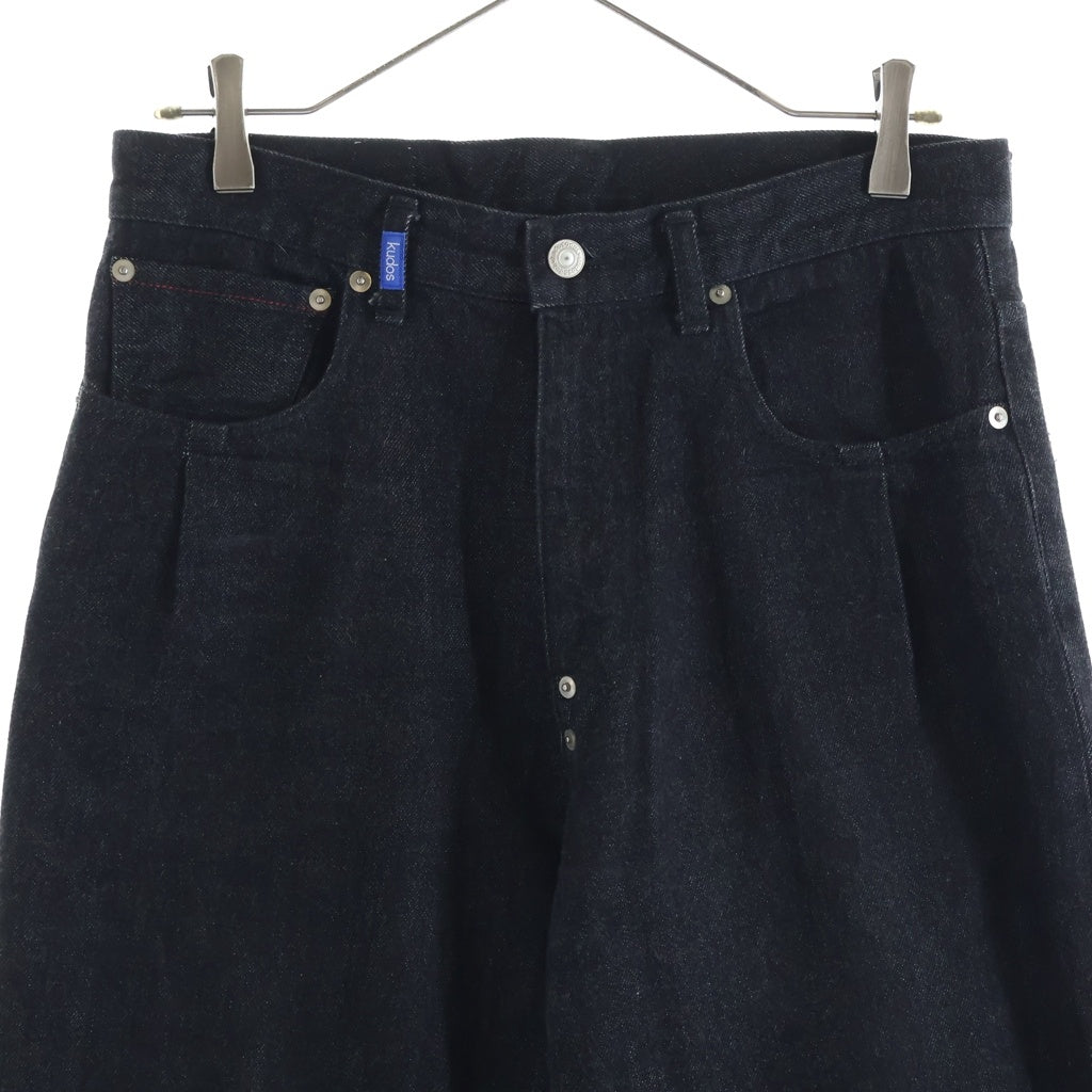 kudos(クードス) 2TONE DENIM PANTS 2トーン デニムパンツ ブラック/グレー KP22XX05