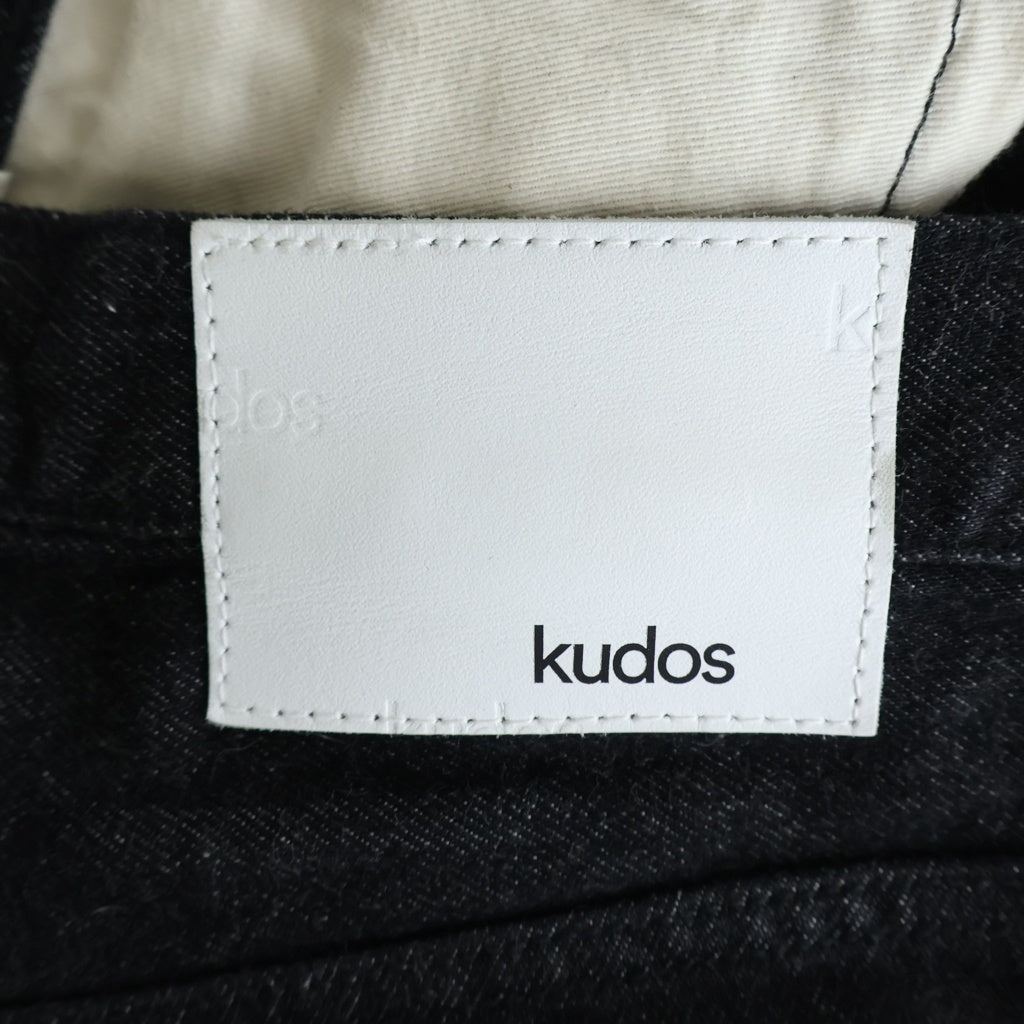 kudos(クードス) 2TONE DENIM PANTS 2トーン デニムパンツ ブラック/グレー KP22XX05