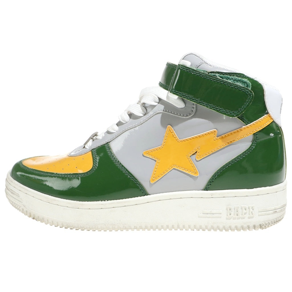 A BATHING APE(アベイシングエイプ) BAPE STA MID M2 ベイプスタ エナメル ハイカットスニーカー 28cm/US8 マルチカラー