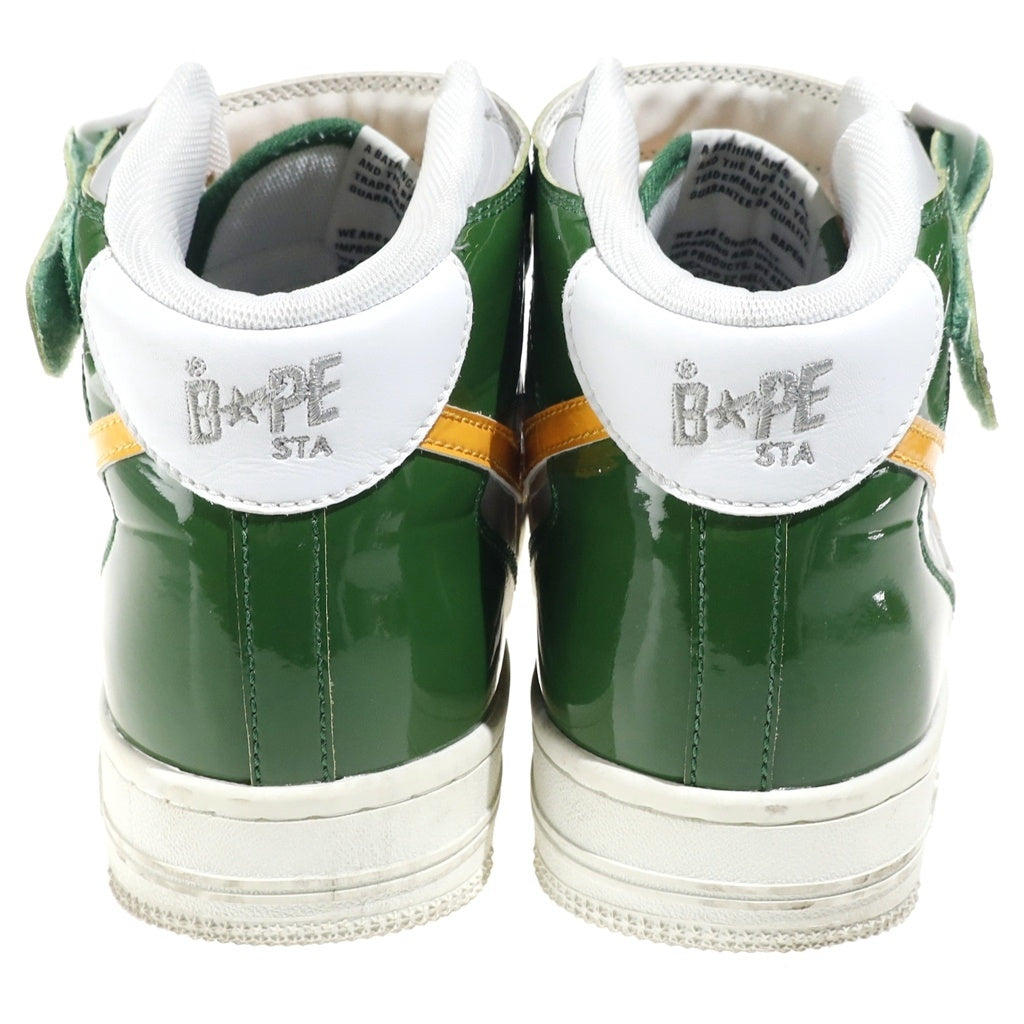 A BATHING APE(アベイシングエイプ) BAPE STA MID M2 ベイプスタ エナメル ハイカットスニーカー 28cm/US8 マルチカラー