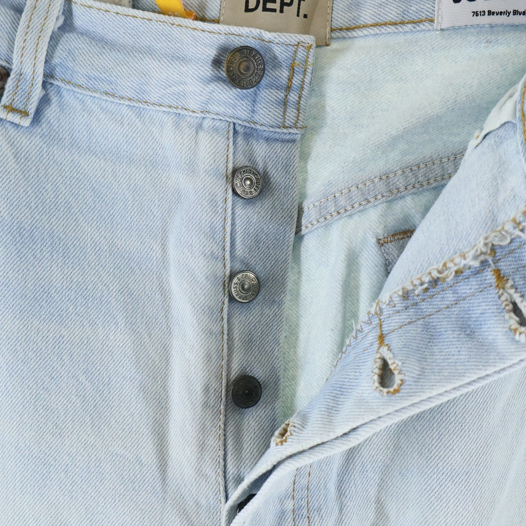 GALLERY DEPT.(ギャラリーデプト) STRAIGHT DAMAGE JEANS ストレートダメージジーンズ アイスブルー