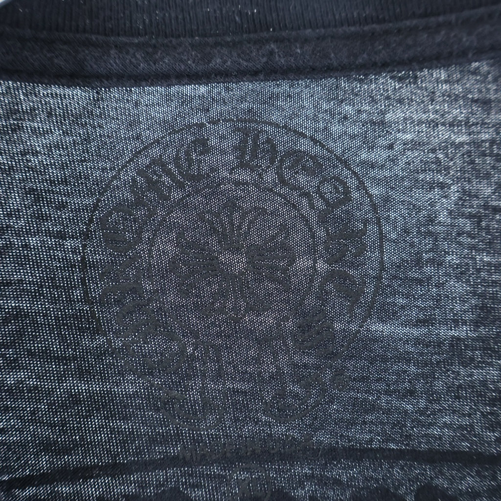 CHROME HEARTS(クロムハーツ) MLTCOL CEM CRS TEE マルチセメタリークロスプリント クルーネック半袖Tシャツ ショートスリーブカットソー ブラック