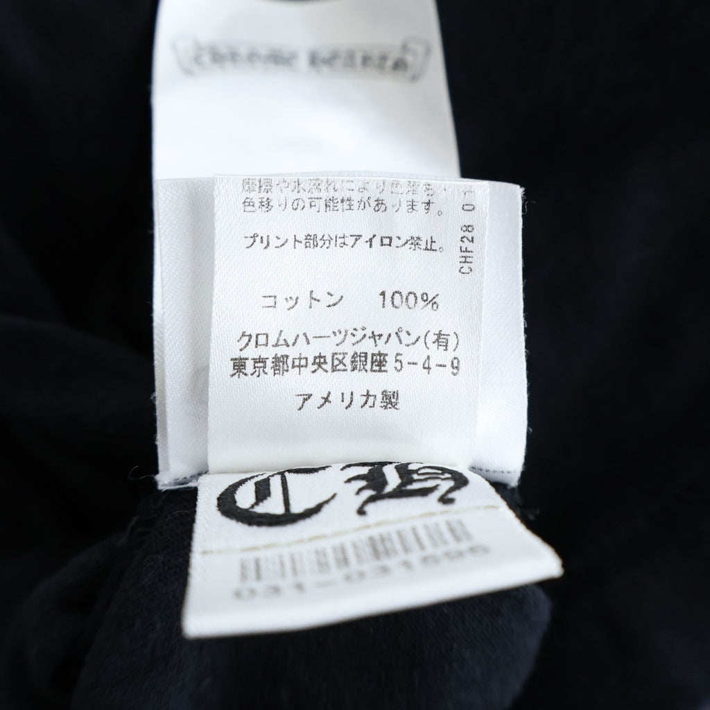 CHROME HEARTS(クロムハーツ) MLTCOL CEM CRS TEE マルチセメタリークロスプリント クルーネック半袖Tシャツ ショートスリーブカットソー ブラック