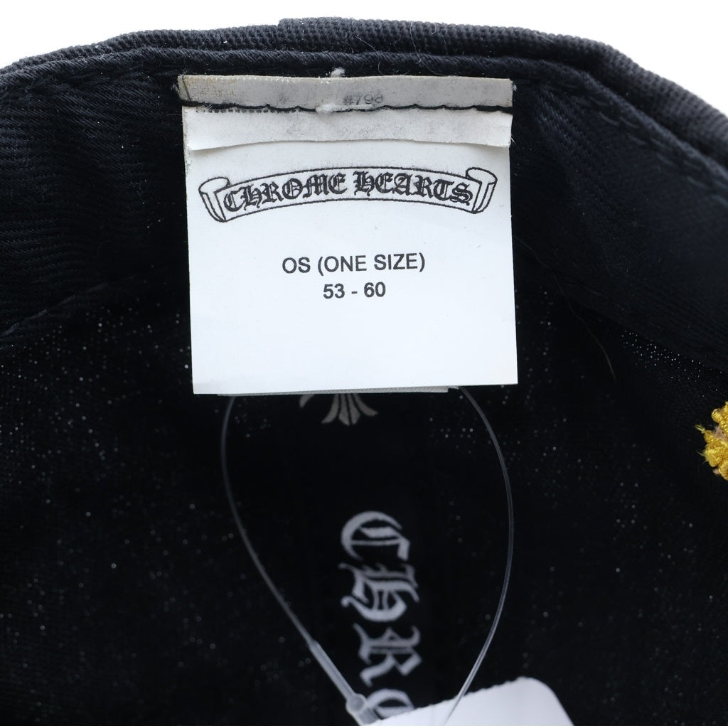CHROME HEARTS(クロムハーツ) CH HAT CH刺繍ベースボールキャップ ブラック/イエロー