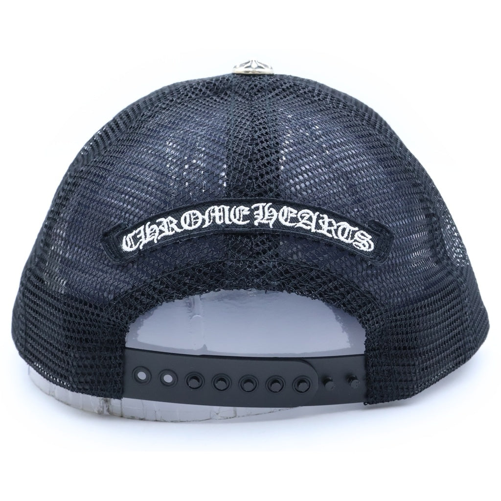 CHROME HEARTS(クロムハーツ) Fuck Leather Patch Trucker Cap ファックレザー パッチ トラッカーキャップ ブラック