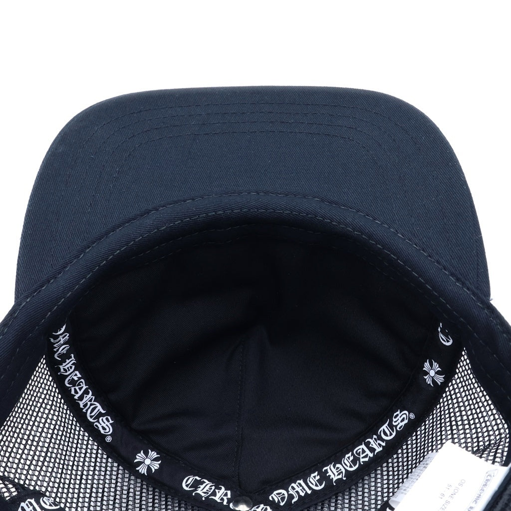 CHROME HEARTS(クロムハーツ) Fuck Leather Patch Trucker Cap ファックレザー パッチ トラッカーキャップ ブラック