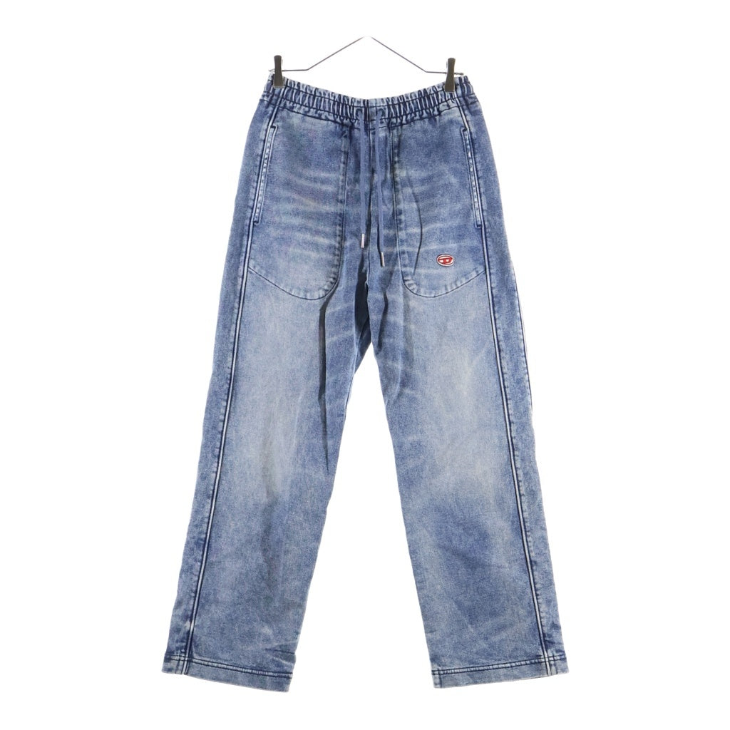 DIESEL(ディーゼル) D-MARTIANS-ME Sweat Jeans ロゴパッチ スウェットデニムパンツ インディゴ A03924