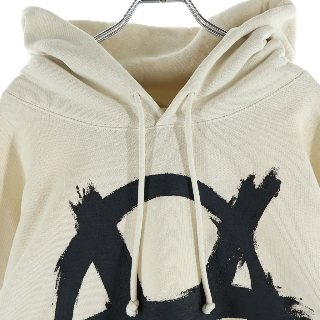 VETEMENTS(ヴェトモン) 21AW DOUBLE ANARCHY LOGO HOODIE ダブルアナーキー ロゴ フーディー プルオーバーパーカー ホワイト UA52TR820W