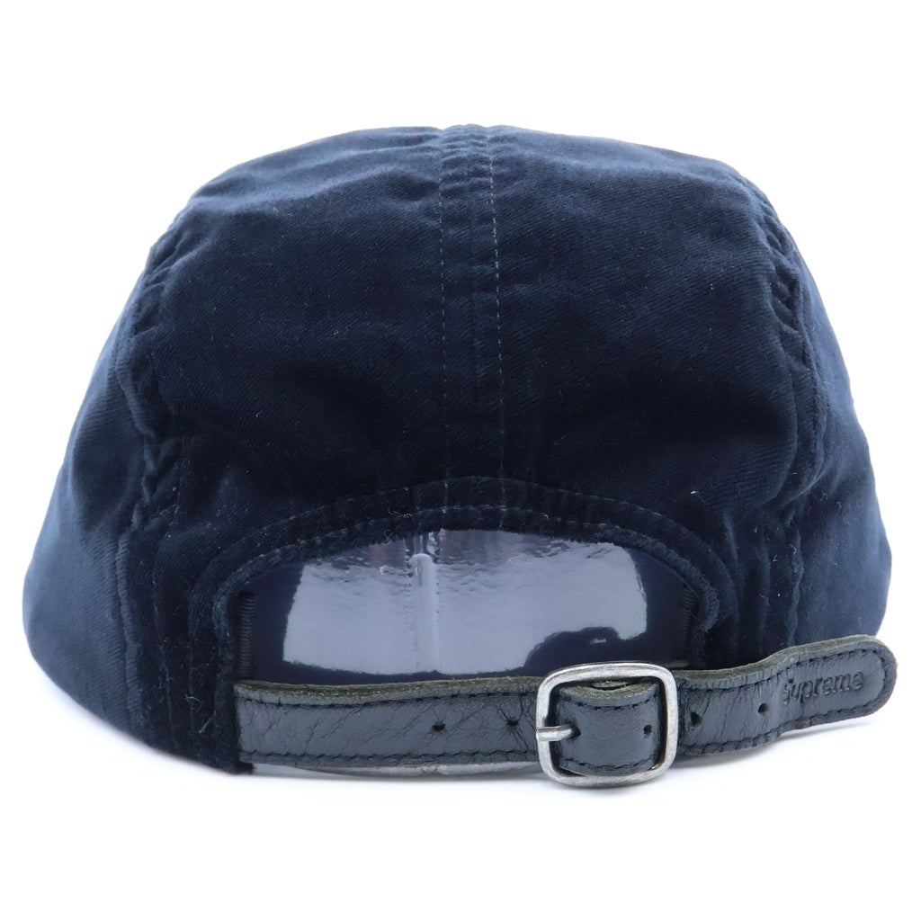 SUPREME(シュプリーム) 18AW Velvet Camp Cap BOXロゴ ベルベット キャンプキャップ ブラック