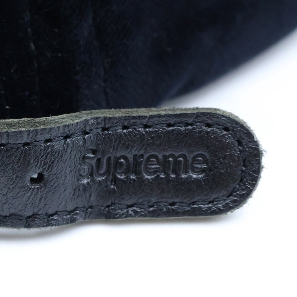 SUPREME(シュプリーム) 18AW Velvet Camp Cap BOXロゴ ベルベット キャンプキャップ ブラック