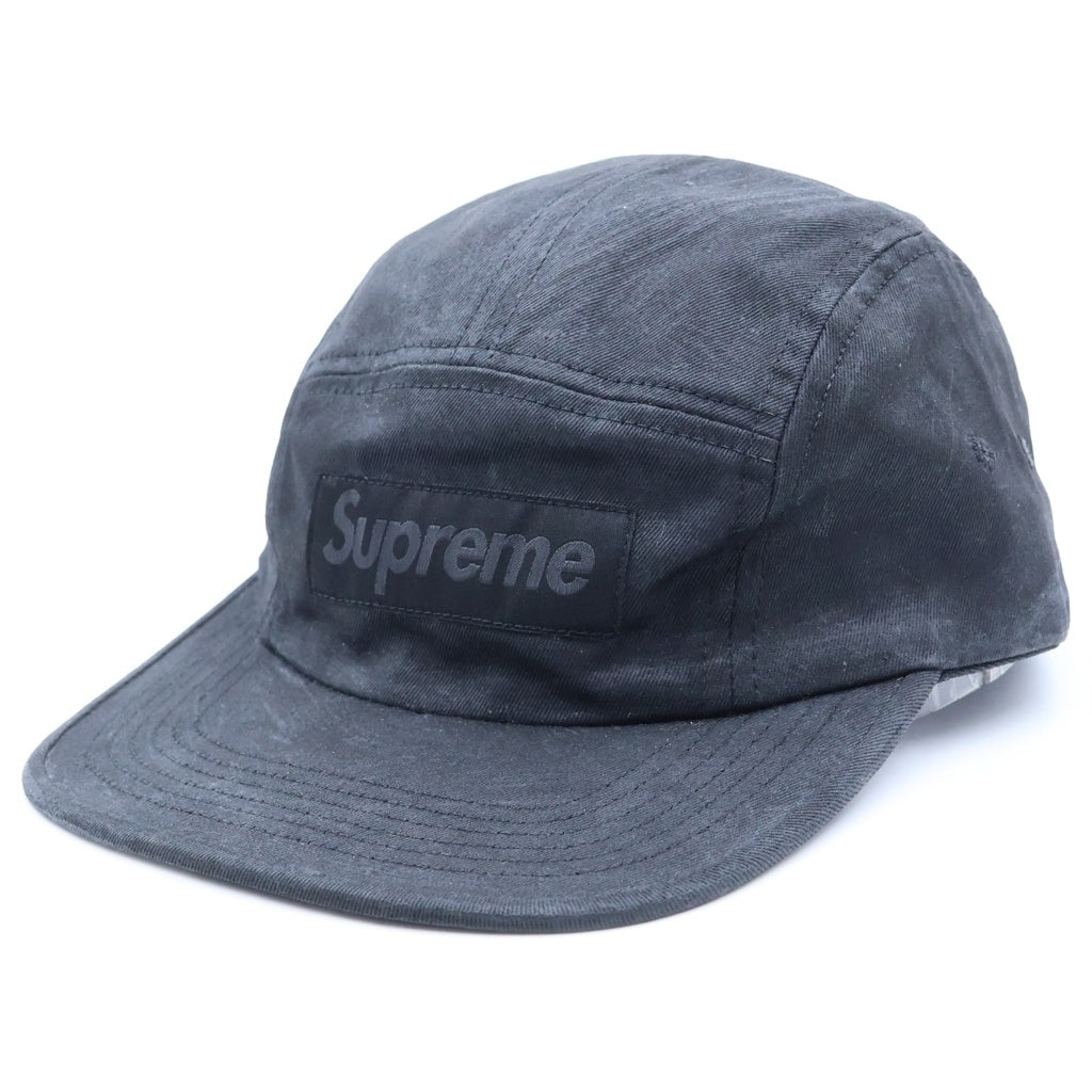 SUPREME(シュプリーム) 25SS ×MM6 Maison Margiela Painted Camp Cap ボックスロゴ ペインテッド キャンプ キャップ ブラック