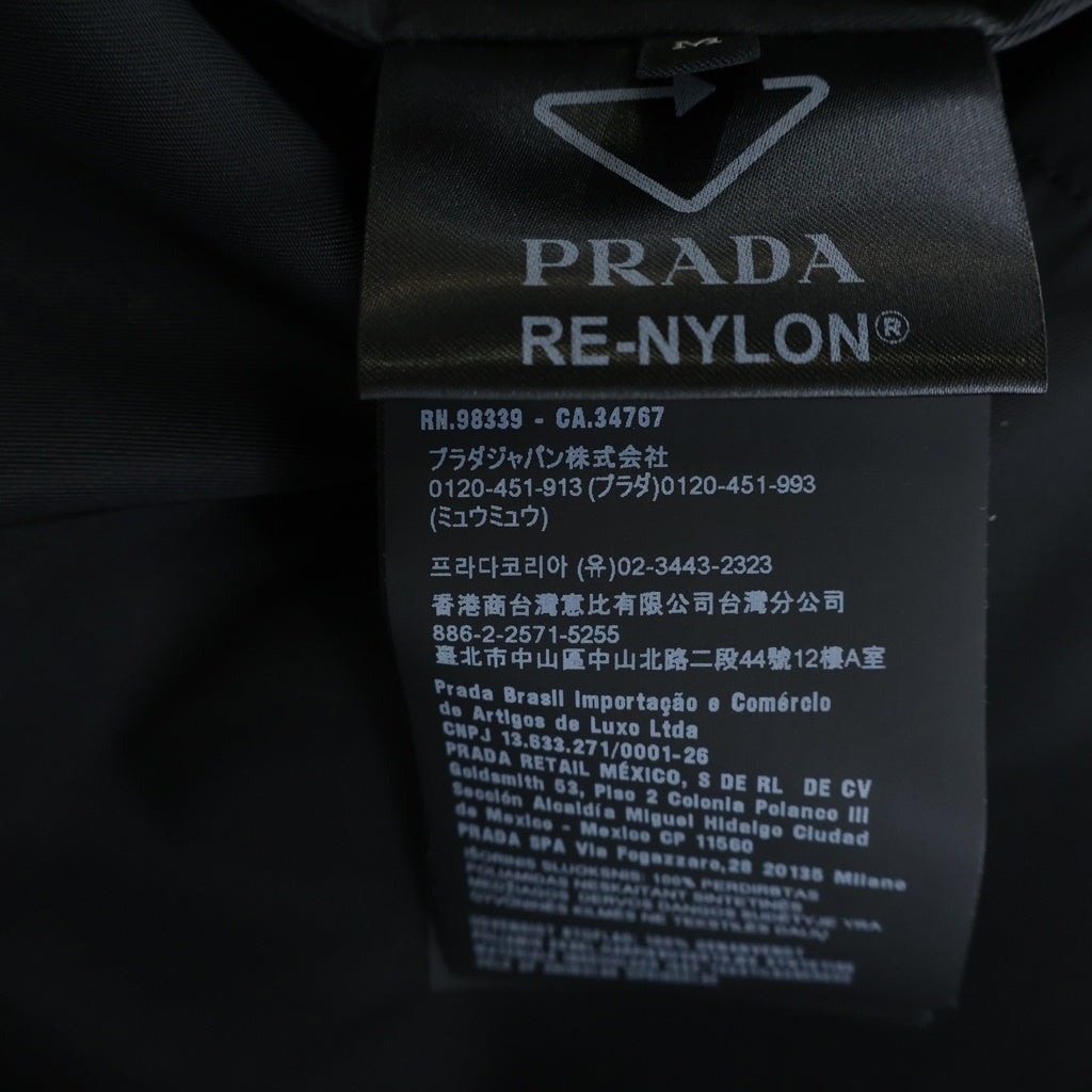 PRADA(プラダ) Re-Nylon トライアングルプレート シャツジャケット ブラック SC514 S202 1WQ8