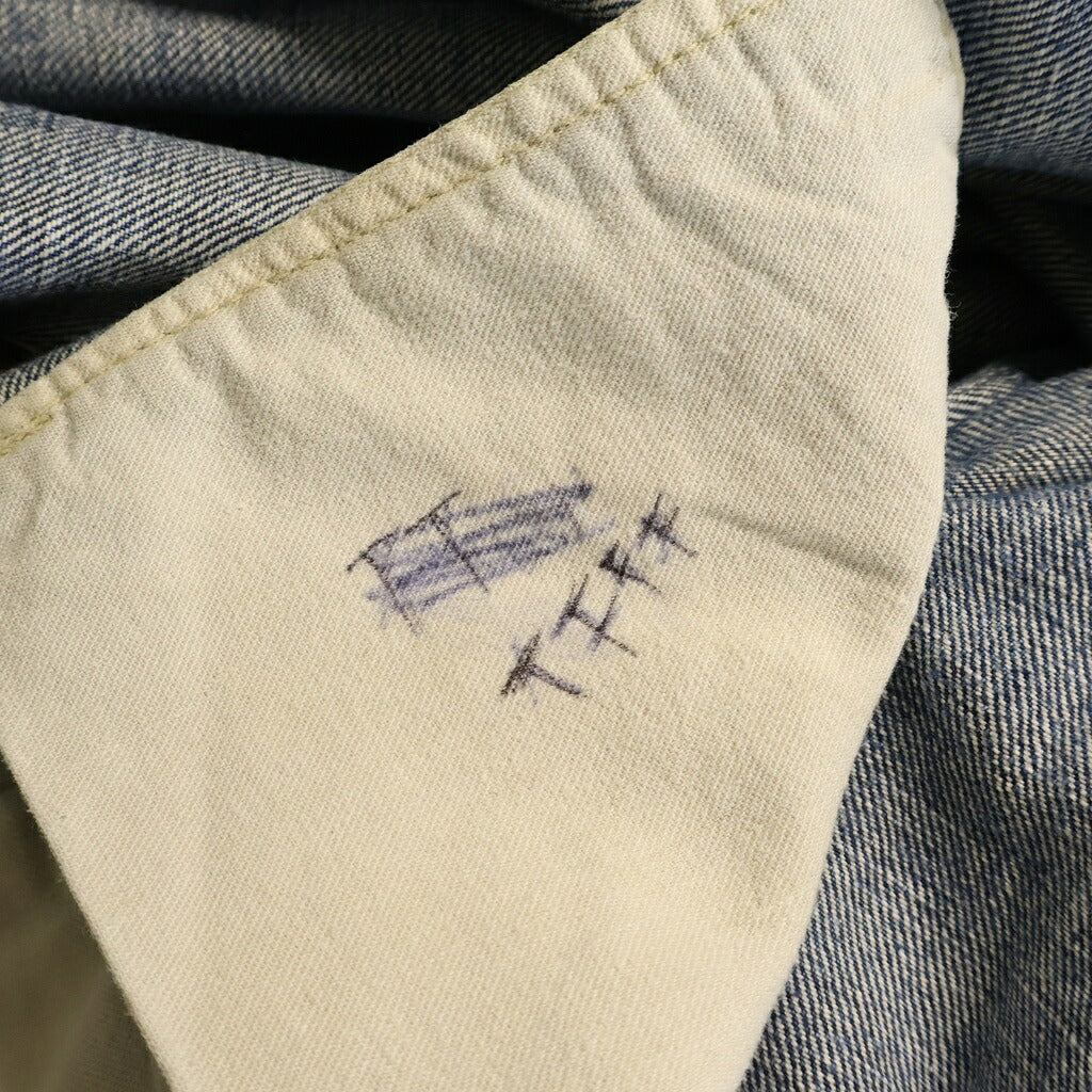 Levi's(リーバイス) VINTAGE 50s 501XX レザーパッチ 推定両面期 大文字リベット センターフープ 通常R フラット隠しリベット デニムパンツ インディゴ