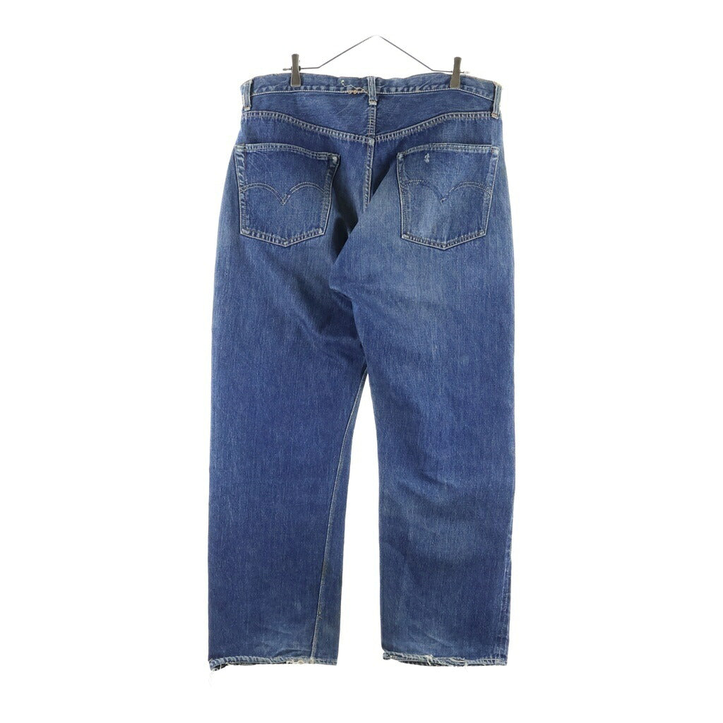 Levi's(リーバイス) VINTAGE 50s 501XX レザーパッチ 推定両面期 大文字リベット センターフープ 通常R フラット隠しリベット デニムパンツ インディゴ