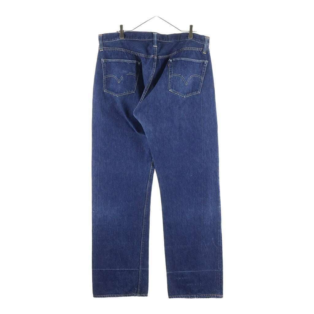 Levi's(リーバイス) VINTAGE 50s 501XX レザーパッチ 両面 大文字リベット センターフープ 通常R フラット隠しリベット デニムパンツ インディゴ