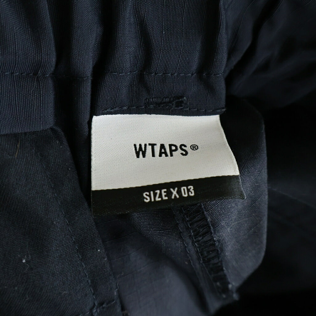 WTAPS(ダブルタップス) 23AW TROUSERS NYLON RIPSTOP トラウザーズ ナイロンカーゴパンツ ブラック 232BRDT-PTM03