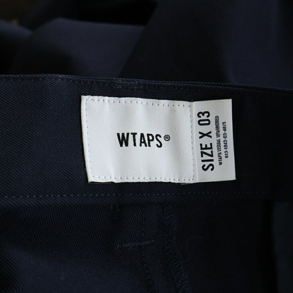 WTAPS(ダブルタップス) 26SS TROUSERS トラウザーズ ツータックパンツ ネイビー 261TQDT-PTM05