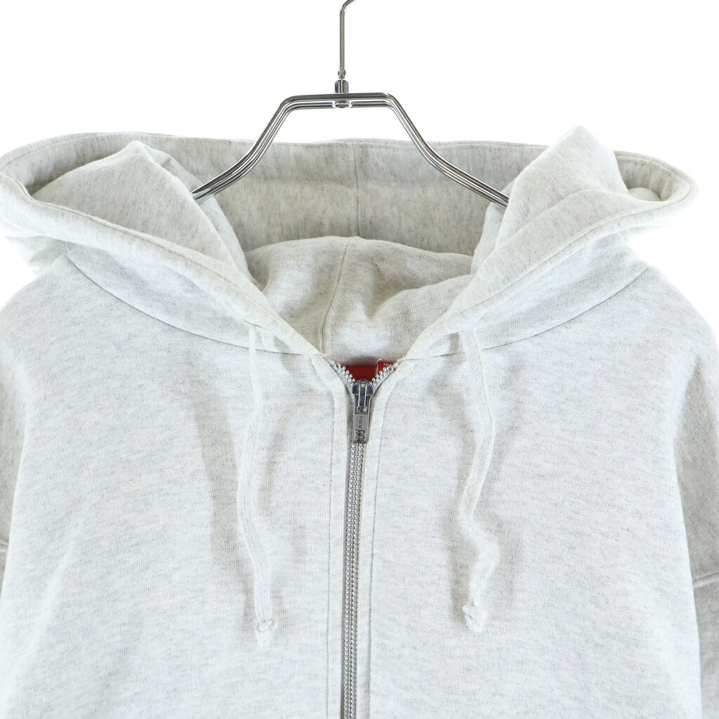 SUPREME(シュプリーム) 18AW Thermal Zip Up Sweatshirt 裏地サーマル フードロゴ ジップアップパーカー グレー