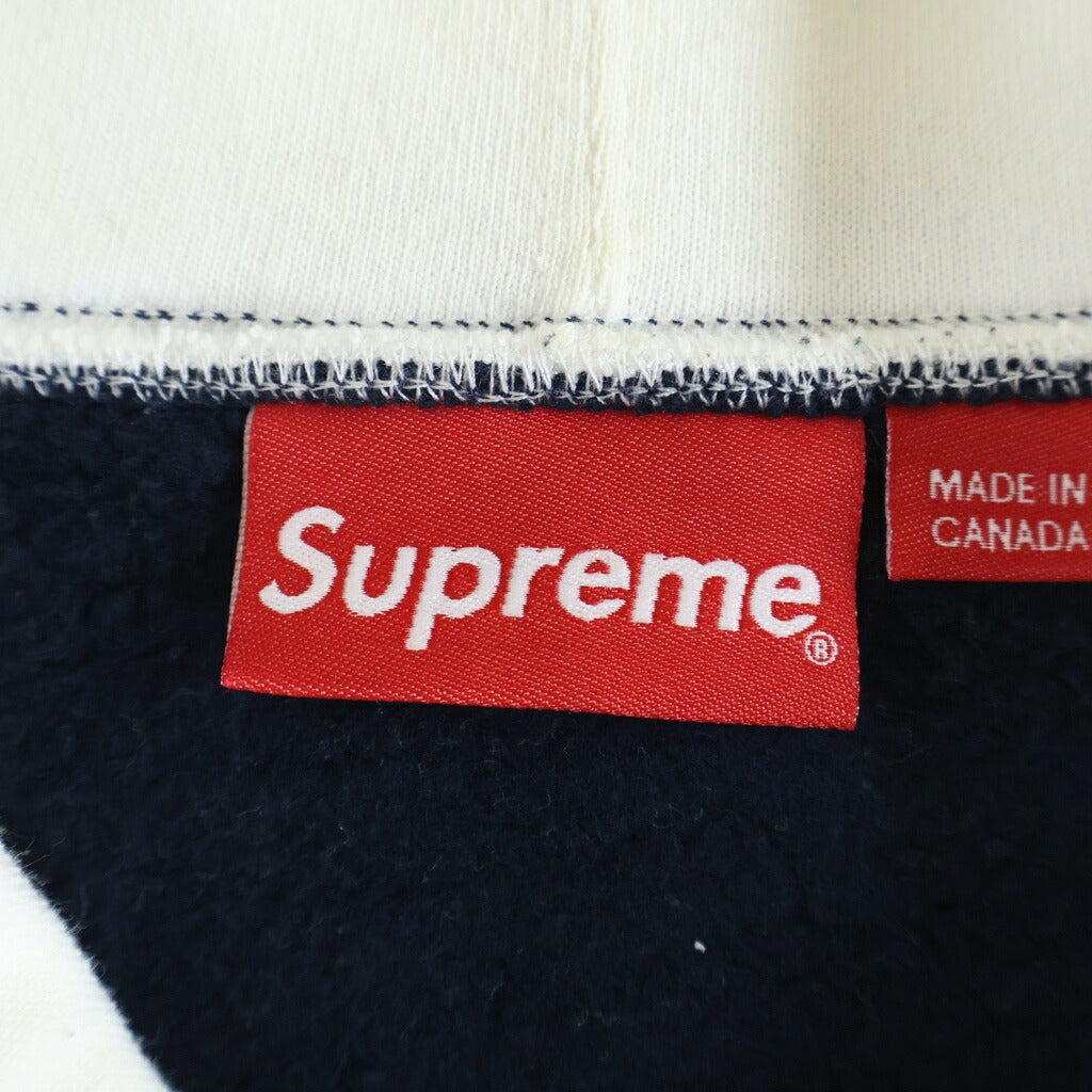 SUPREME(シュプリーム) 16SS 2-Tone Hooded Sweatshirt 2トーン プルオーバーパーカー ネイビー