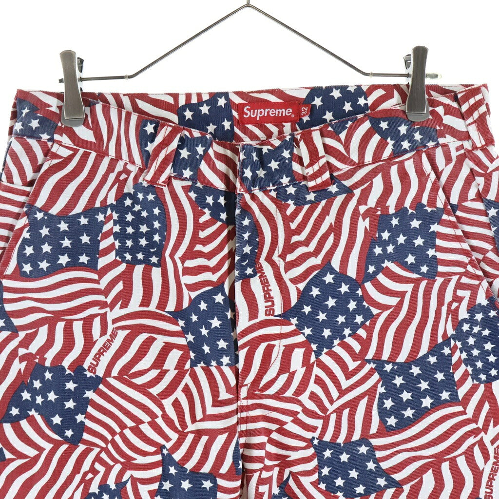 SUPREME(シュプリーム) 20SS Work Pant Flag 星条旗 ワークパンツ マルチカラー