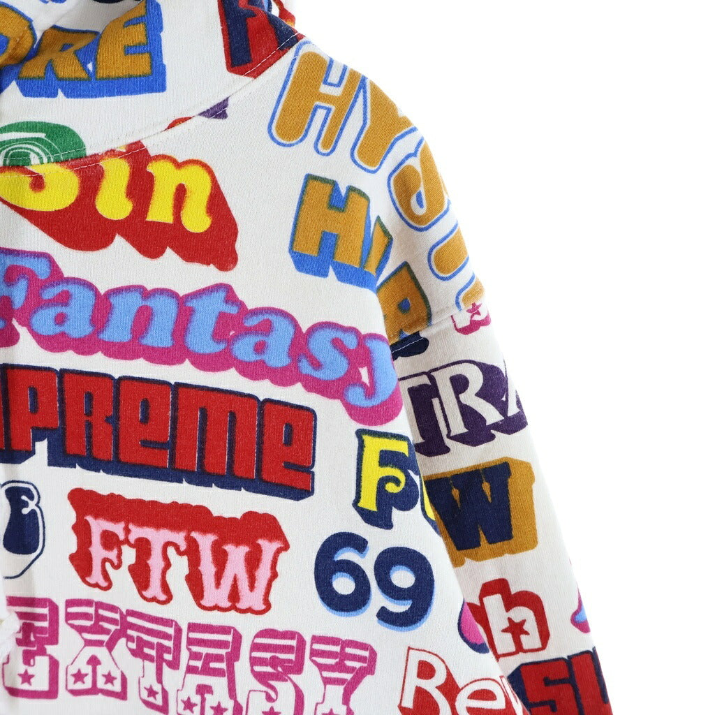 SUPREME(シュプリーム) 17AW ×Hysteric Glamour Text Hooded Sweatshirt プルオーバーパーカー マルチカラー