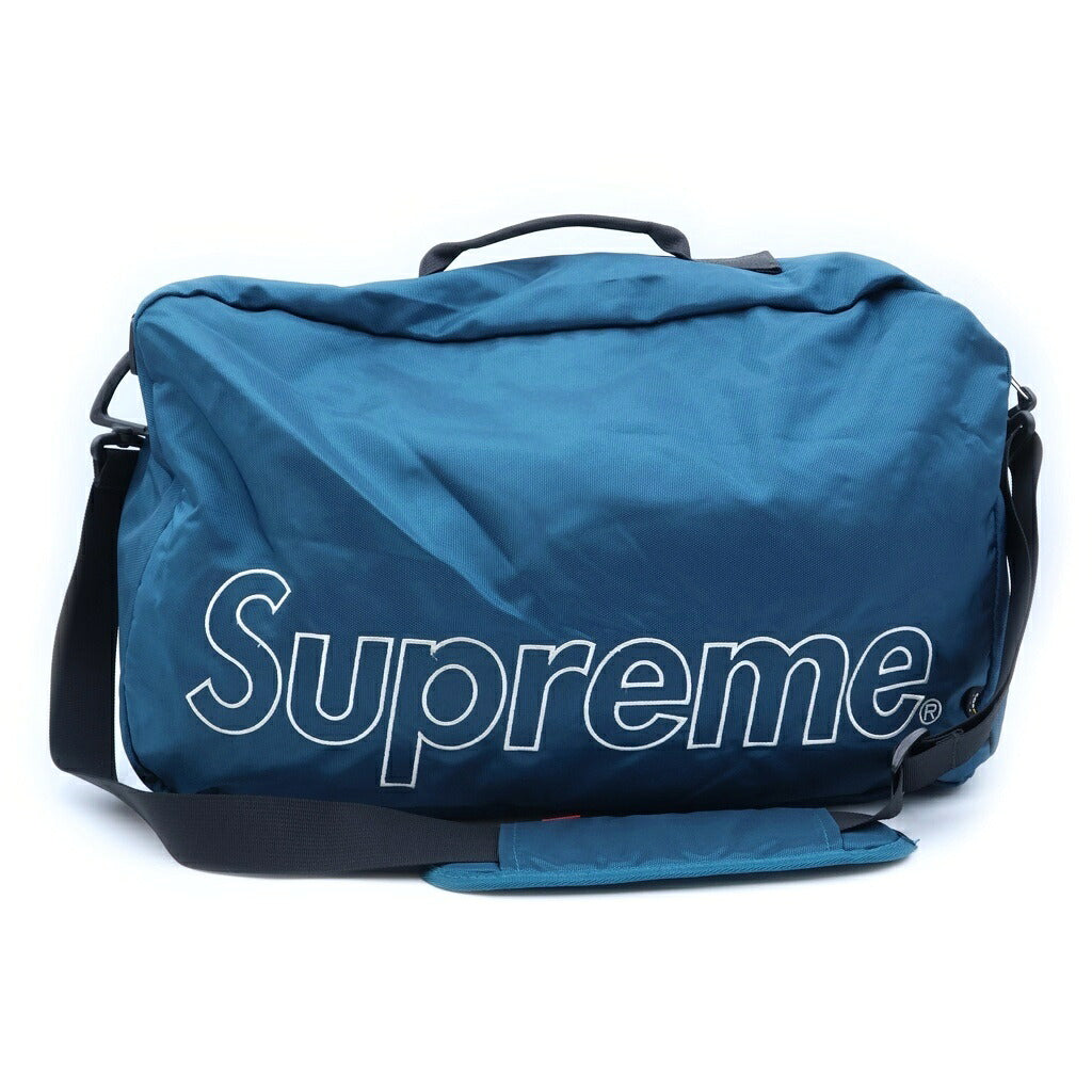SUPREME(シュプリーム) 19AW Duffle Bag 2WAY ボックスロゴ ボストンバック メタリック ターコイズ グリーン
