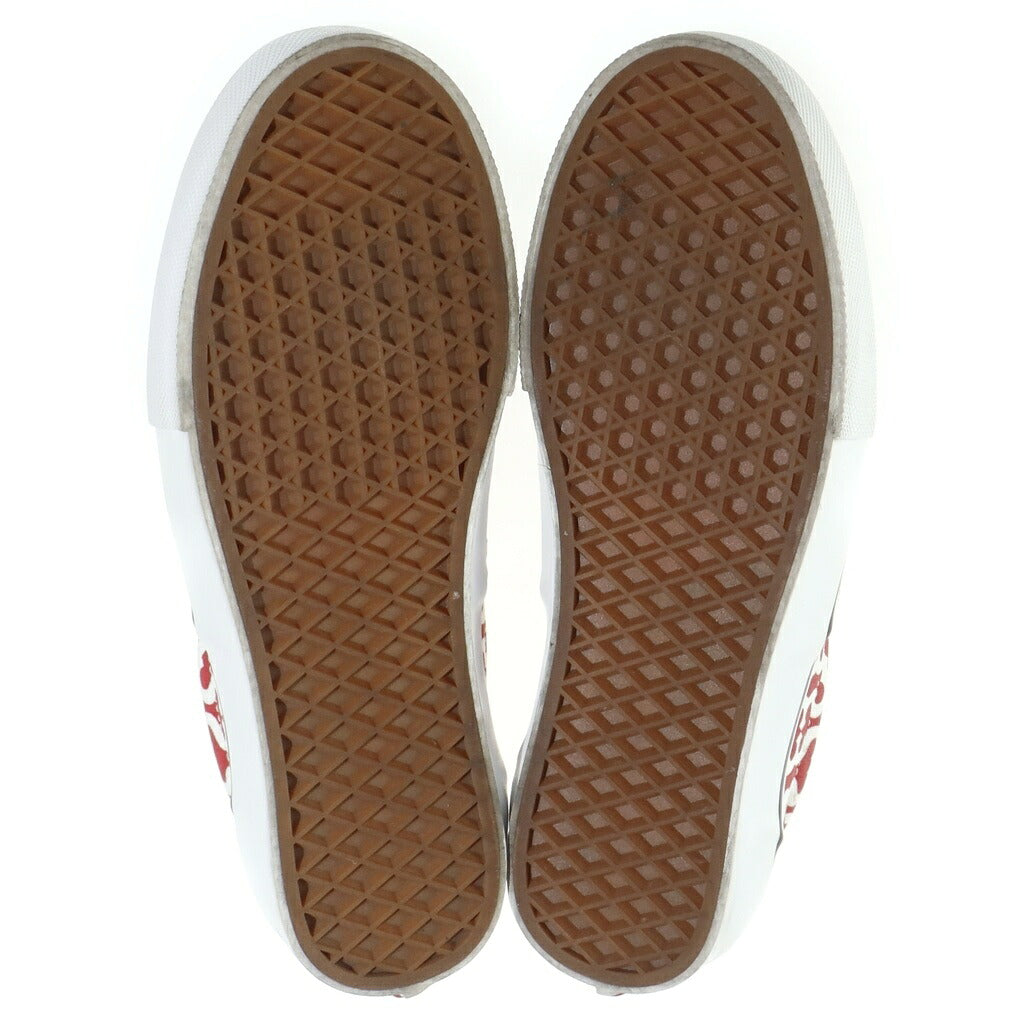 SUPREME(シュプリーム) 21SS ×VANS Monogram S Logo Skate Era モノグラム スケートエラ VN0A5KRV5XS ローカットスニーカー US8.5/26.5cm レッド