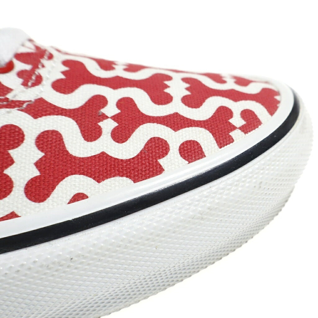 SUPREME(シュプリーム) 21SS ×VANS Monogram S Logo Skate Era モノグラム スケートエラ VN0A5KRV5XS ローカットスニーカー US8.5/26.5cm レッド