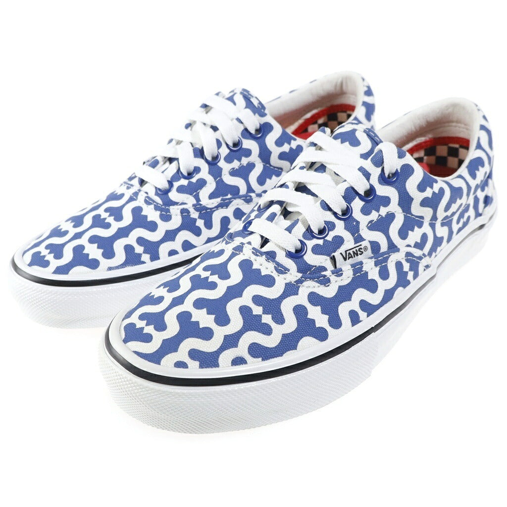 SUPREME(シュプリーム) 21SS ×VANS Monogram S Logo Skate ERA モノグラム スケートエラ VN0A5KRV5YE ローカットスニーカー US8/26cm ブルー