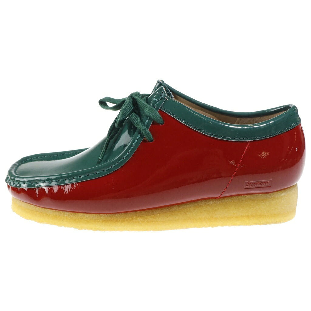 SUPREME(シュプリーム) 24SS ×Clarks Patent Leather Wallabee Multicolor パテントレザー ワラビー モカシンシューズ マルチカラー